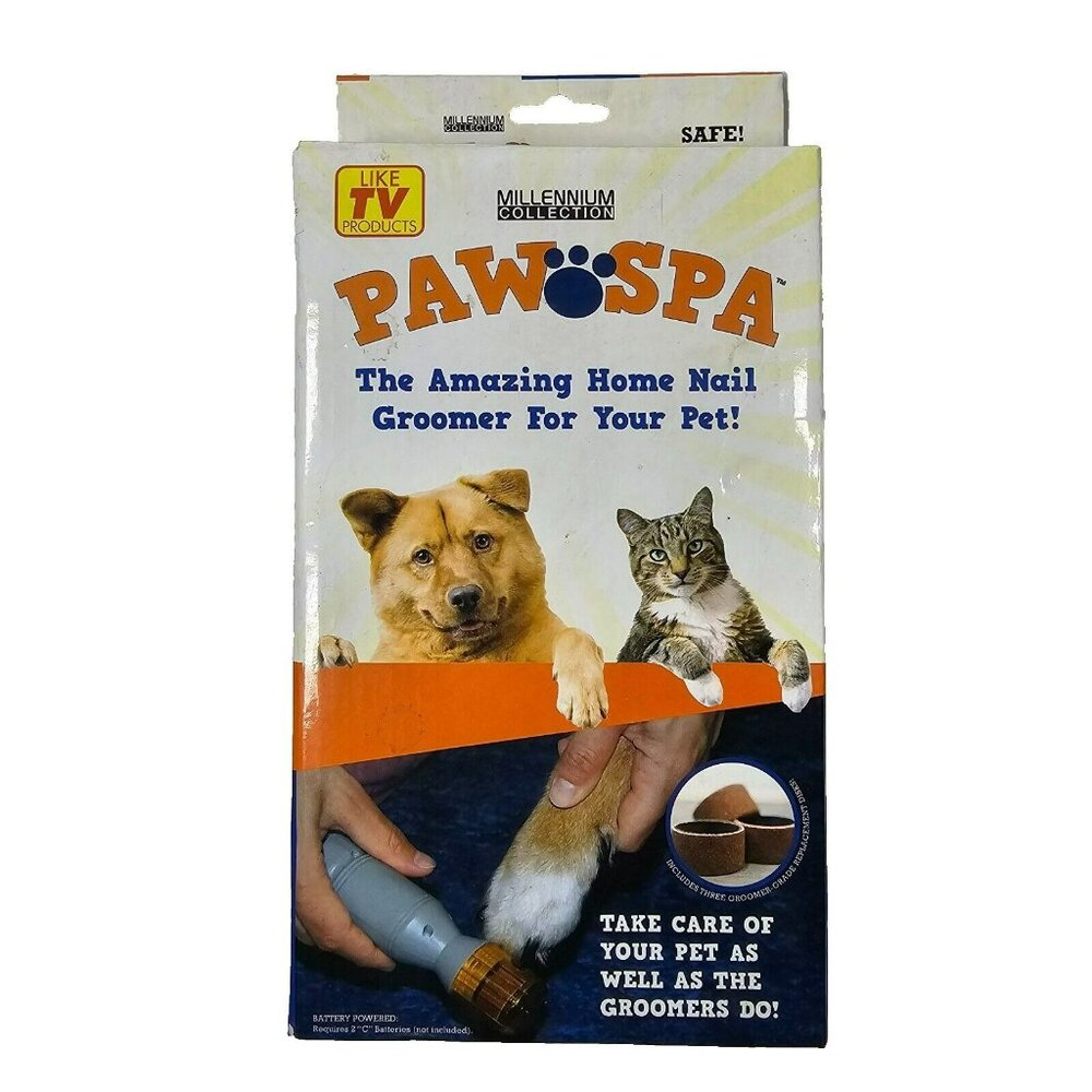 Paw Spa Pet Nail Trimmer Clipper Grooming Tool Dog Cat Battery Powered NEW